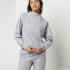 Granite Funnel Neck | Light Heather Grey