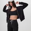 Halo Modern Full Zip Hoodie | Solid Black