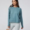Long Sleeve Halo Crew | Iron Heather
