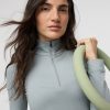 Halo Essential Half Zip | Chalk Blue Heather