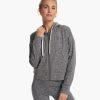 Granite Cropped Hoodie | Heather Grey